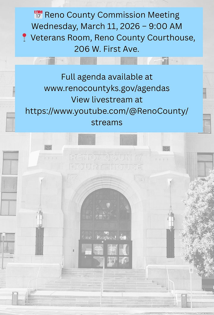 Agenda summary for the Reno County Commission Meeting on March 11, 2026 - News Image